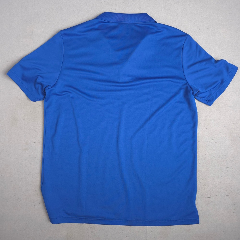 Adidas Golf Polo Shirt Men's XL Blue Performance UPF 50 Anchor Industries Logo - Picture 10 of 11